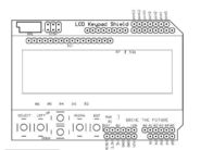 Anzeigentastatur LCD-Schild LCD 2x16 (blaues) mit 6 Druckknöpfe LCD-Anzeigenmodul