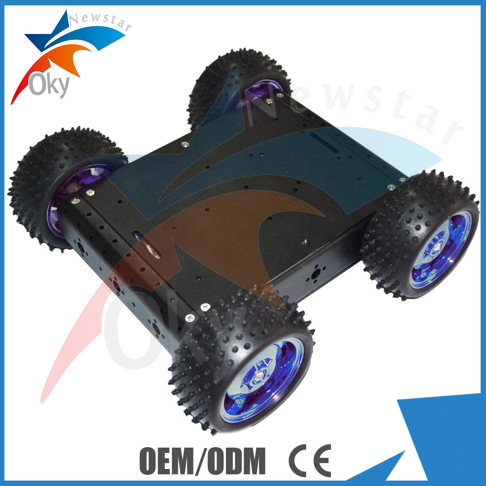 Antriebs-elektrische intelligente Auto-Roboter-Aluminiumplattform der RC-Auto Diy-Roboter-Ausrüstungs-4WD