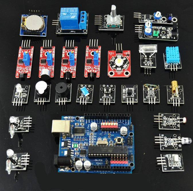 24 Sensor-Starter-Ausrüstung für Arduino, 24 Ausrüstung des Modul-Sensor-DIY