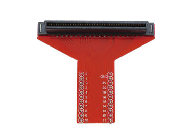Umweltfreundliche rote T Art Schild-Adapter der elektronischen Bauelement-für Microbit