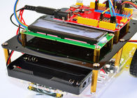 Fernspurarduino-Auto-Roboter, der Starter-Ausrüstung mit LCD-Anzeige lernt