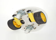 3 Schicht Acryl-der Arduino-Auto-Fahrgestelle-66mm Größe Reifen-des Durchmesser-15 * 14 * 11.5cm