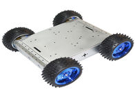 Auto-Roboter-Schwarz-Aluminiumlegierungs-Querfeldeinlinie 4WD Vierrad-Arduino intelligente