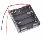 Batteriehalterungs-Kasten des Schwarz-4 1.5V AA für Arduino