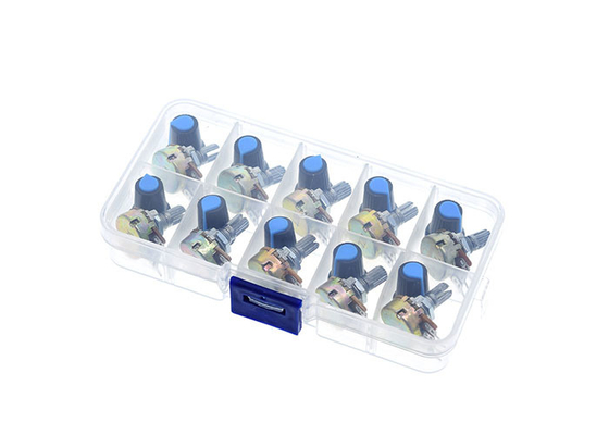 1M 15mm Verjüngungs-Potenziometer Kit Rotary B1K 2K 5K 10K 20K 50K 100K 500K