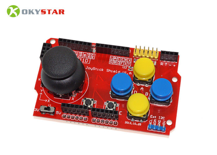Rotes Expansion Arduino-Prüfer-Brett des Spiel-Steuerknüppel-Schild-V1.A für elektronisches Robotik-Projekt