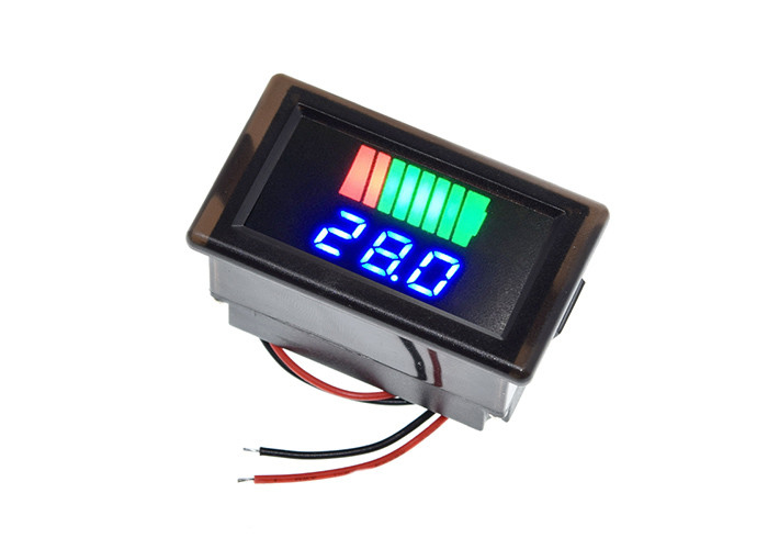 Autobatterie-Vorwurfs-Pegelstab-blaues Anzeigen-Modul für Arduino 12 - 60V
