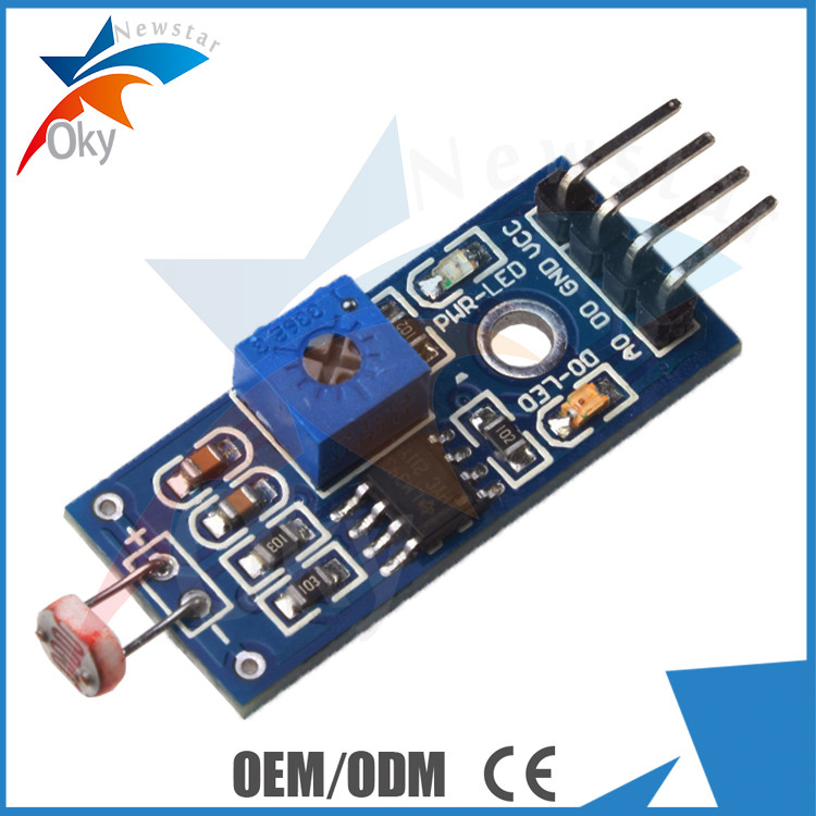 Lichtempfindliches Widerstand-Sensor-Foto empfindlicher 3/4 Pin DC3.3-5V für Arduino