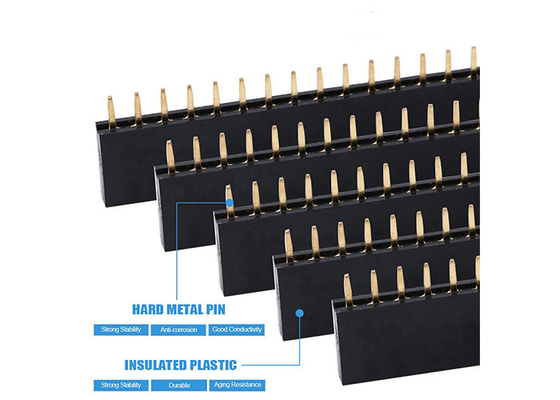 Gerades einzelnes Reihe PWB-Brett weibliches Pin Header Strip Starter Kit für Arduino 120pcs